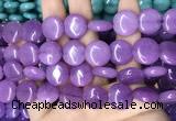 CCN5876 15 inches 15mm flat round candy jade beads Wholesale