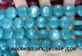 CCN5893 15 inches 15mm flat round candy jade beads Wholesale