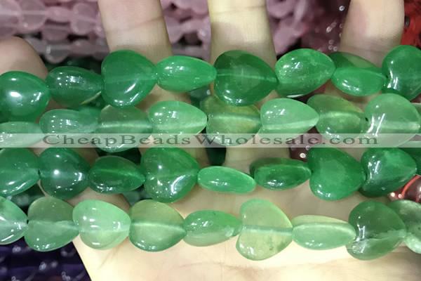 CCN5958 15 inches 14*14mm heart candy jade beads Wholesale