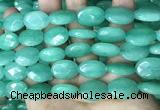 CCN5973 15 inches 13*18mm faceted oval candy jade beads