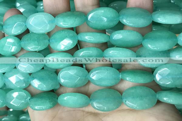 CCN5973 15 inches 13*18mm faceted oval candy jade beads