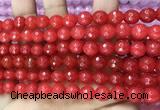 CCN6304 15.5 inches 8mm faceted round candy jade beads Wholesale