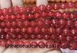 CCN6307 15.5 inches 8mm faceted round candy jade beads Wholesale