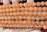 CCN6308 15.5 inches 8mm faceted round candy jade beads Wholesale