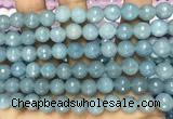 CCN6315 15.5 inches 8mm faceted round candy jade beads Wholesale