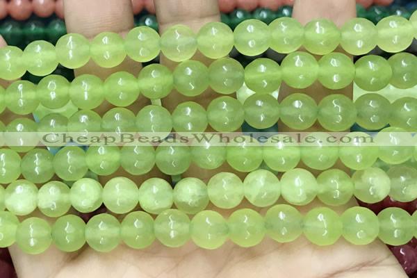 CCN6322 15.5 inches 8mm faceted round candy jade beads Wholesale