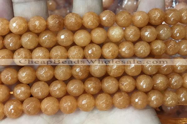 CCN6346 6mm, 8mm, 10mm, 12mm & 14mm faceted round candy jade beads