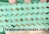 CCN6365 15.5 inches 6mm, 8mm, 10mm & 12mm round matte candy jade beads