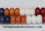 CCN721 15.5 inches 6*10mm rondelle candy jade beads wholesale