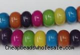 CCN722 15.5 inches 8*12mm rondelle candy jade beads wholesale