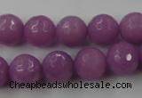 CCN778 15.5 inches 6mm faceted round candy jade beads wholesale