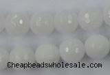 CCN785 15.5 inches 8mm faceted round candy jade beads wholesale