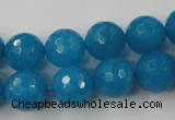 CCN798 15.5 inches 8mm faceted round candy jade beads wholesale