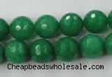 CCN848 15.5 inches 14mm faceted round candy jade beads wholesale