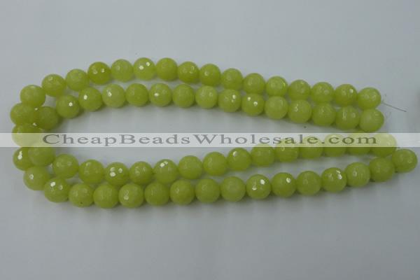 CCN862 15.5 inches 16mm faceted round candy jade beads