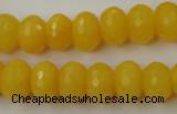 CCN908 15.5 inches 9*12mm faceted rondelle candy jade beads