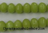 CCN912 15.5 inches 9*12mm faceted rondelle candy jade beads