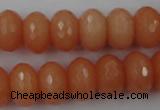 CCN917 15.5 inches 10*14mm faceted rondelle candy jade beads