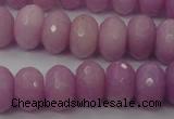 CCN920 15.5 inches 10*14mm faceted rondelle candy jade beads