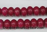 CCN93 15.5 inches 8*12mm rondelle candy jade beads wholesale