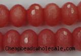 CCN931 15.5 inches 12*16mm faceted rondelle candy jade beads