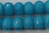 CCN938 15.5 inches 12*16mm faceted rondelle candy jade beads