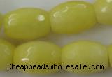 CCN964 15.5 inches 18*25mm faceted drum candy jade beads