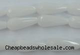 CCN973 15.5 inches 9*22mm faceted teardrop candy jade beads