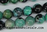 CCO144 15.5 inches 12mm round dyed natural chrysotine beads