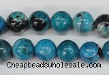 CCO164 15.5 inches 12mm round dyed natural chrysotine beads