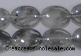 CCQ147 15.5 inches 15*20mm oval cloudy quartz beads wholesale