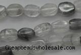 CCQ242 15.5 inches 4*6mm oval cloudy quartz beads wholesale