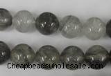 CCQ304 15.5 inches 12mm round cloudy quartz beads wholesale