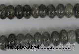 CCQ327 15.5 inches 6*10mm rondelle cloudy quartz beads wholesale