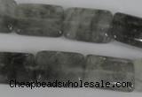 CCQ431 15.5 inches 15*20mm rectangle cloudy quartz beads wholesale