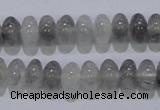 CCQ68 15.5 inches 6*10mm rondelle cloudy quartz beads wholesale