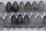 CCQ70 15.5 inches 8*14mm rondelle cloudy quartz beads wholesale