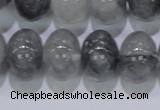 CCQ72 15.5 inches 13*18mm rondelle cloudy quartz beads wholesale