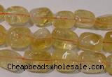 CCR218 15.5 inches 9*13mm nuggets natural citrine gemstone beads