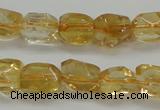 CCR235 15.5 inches 7*9mm nuggets natural citrine gemstone beads