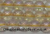 CCR301 15.5 inches 6mm round AB-color natural citrine beads