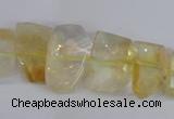 CCR355 15.5 inches 13*18mm - 15*20mm freeform natural citrine beads