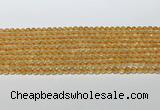 CCR377 15.5 inches 4.5-5mm round citrine gemstone beads wholesale