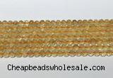 CCR378 15.5 inches 6mm round citrine gemstone beads wholesale