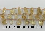 CCR380 15.5 inches 10*13mm - 15*25mm nuggets citrine beads