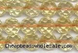 CCR398 15 inches 6mm faceted round citrine beads