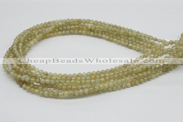 CCR80 15.5 inches 5mm round citrine gemstone beads wholesale