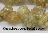 CCR86 15.5 inches 14mm chip citrine gemstone beads wholesale