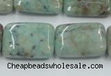 CCS102 15.5 inches 18*25mm rectangle African chrysocolla beads