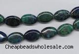 CCS164 15.5 inches 8*12mm oval dyed chrysocolla gemstone beads